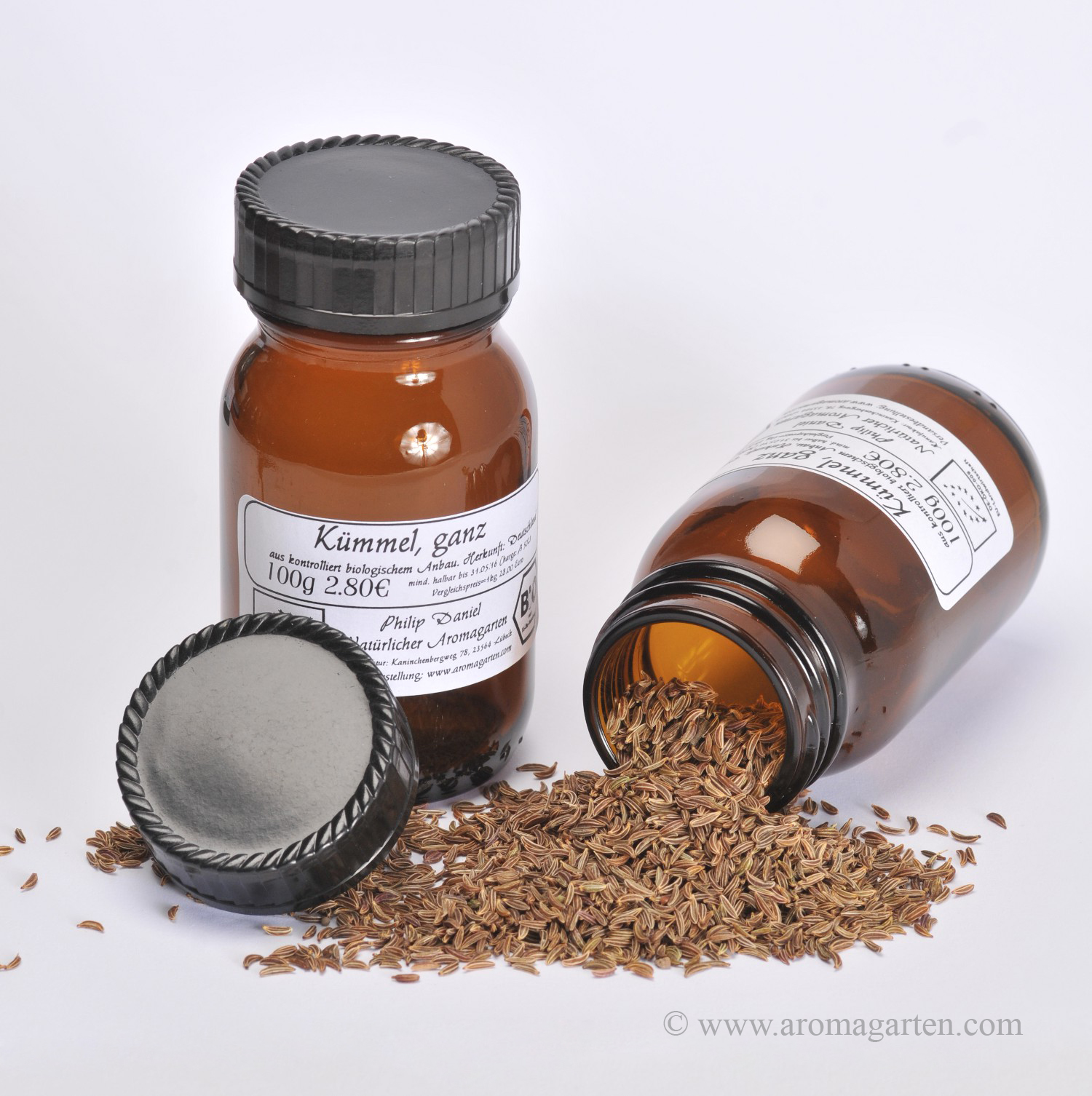 Braunes Vorratsglas Weithals 125 ml