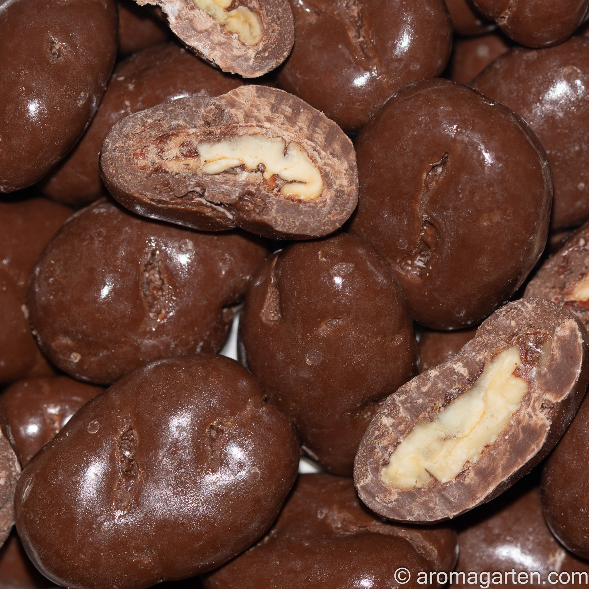 Pecan in Vollmilchschokolade Butterscotch-Art