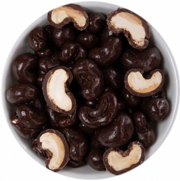 Cashewkerne in Zartbitterschokolade