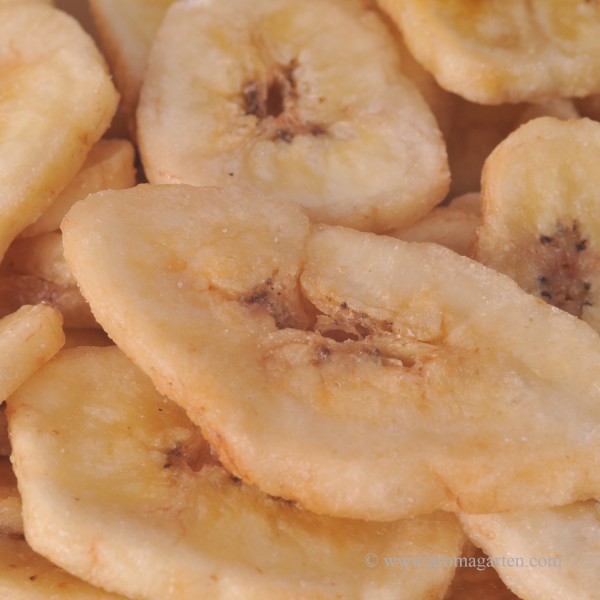 Bananenchips, gesüßt